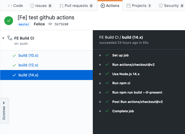 Github Actions in “action”